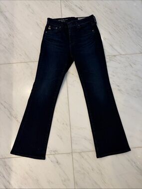 AG Farrah Boot Crop Dark Indigo Jeans